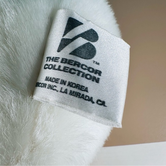 Bercor Collection Plush Duck White Vintage Stuffed Animal Plush Lovey 10”T Korea - Picture 7 of 8